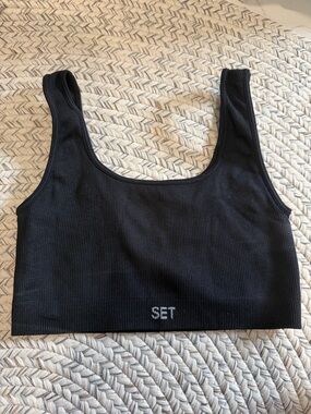 Set Active Ribbed Sports Bra